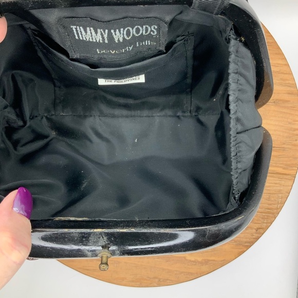 Timmy Woods Beverly Hills Vintage Hand Carved Yorkshire Terrier Dog Purse - Picture 5 of 7